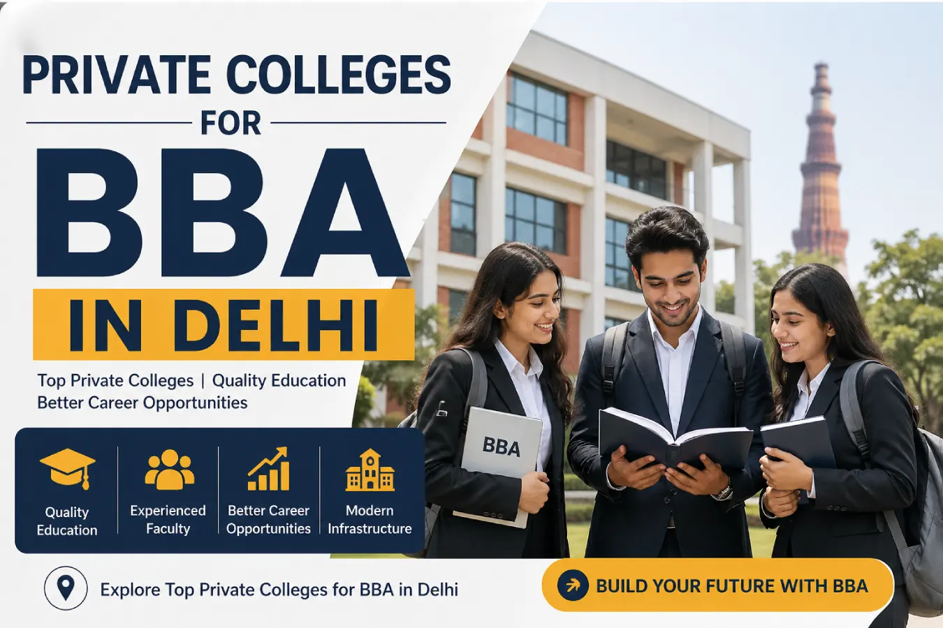 Admission Process for Private BBA Colleges in Delhi 2026